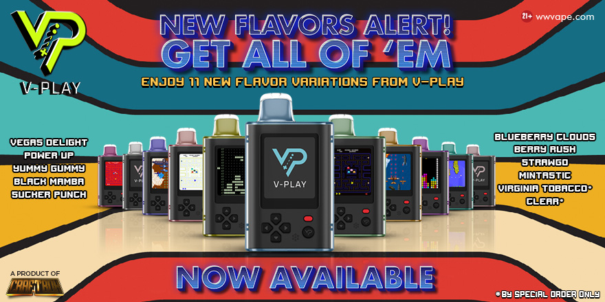 11 New Amazing V-Play Disposable Flavors at Worldwide Vape