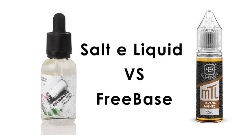 Difference between Salt e liquid and Freebase