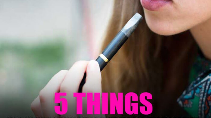 5 Things You Should Know Before Vaping for the First Time