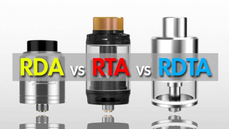 RDA vs RTA vs RDTA: Understanding Vaping Atomizer Categories